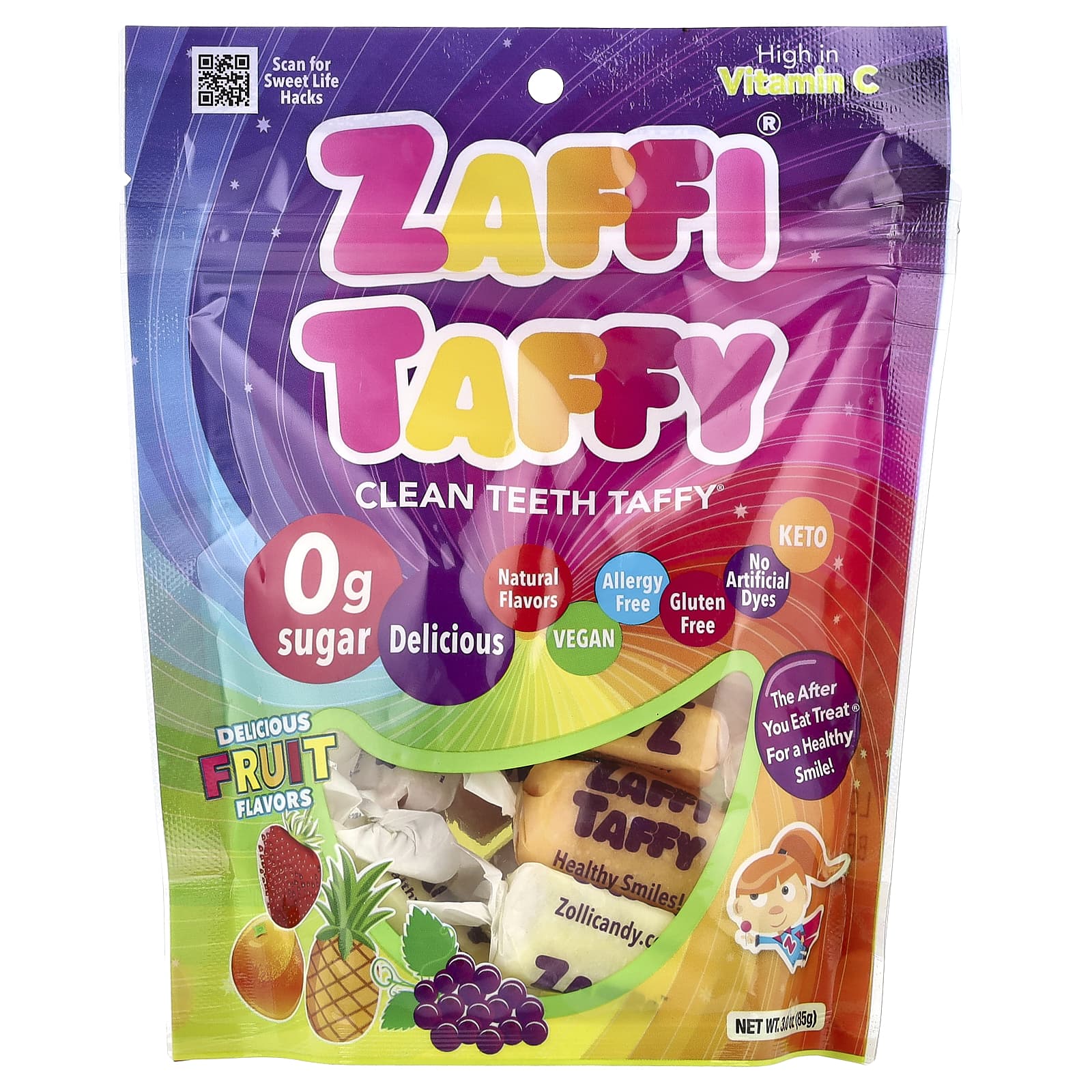 Жевательная конфета Zollipops, 85 г
