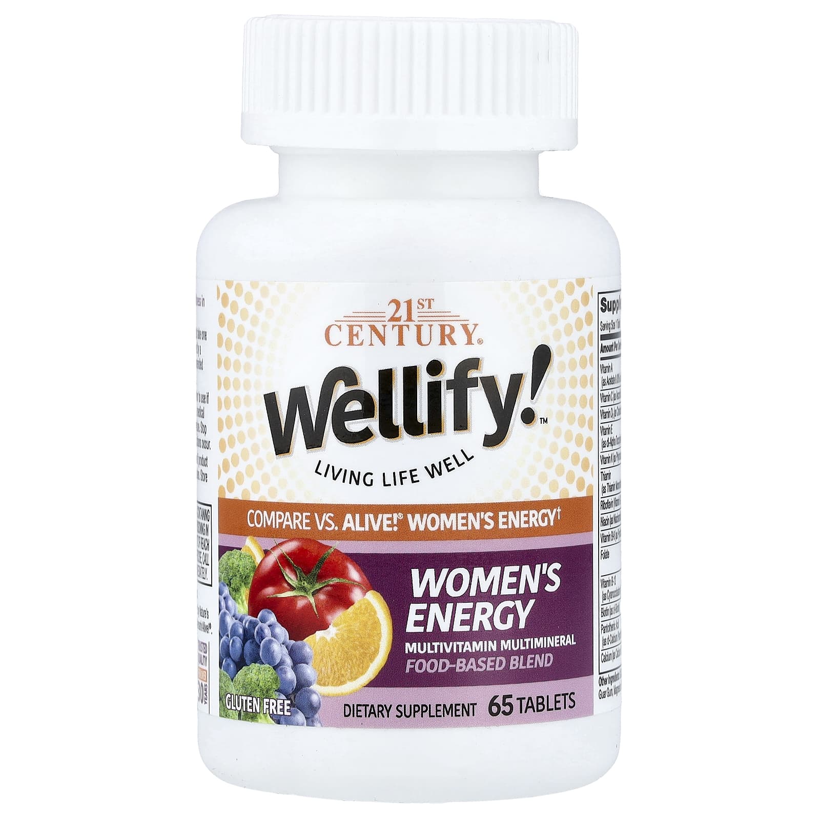 Мультивитамины 21st Century Wellify!™ Women's Energy Multimineral, 65 таблеток — фото 5