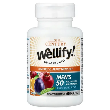 Фото товара: Мультивитамины 21st Century Wellify™ Men's 50+ Multimineral, 65 таблеток
