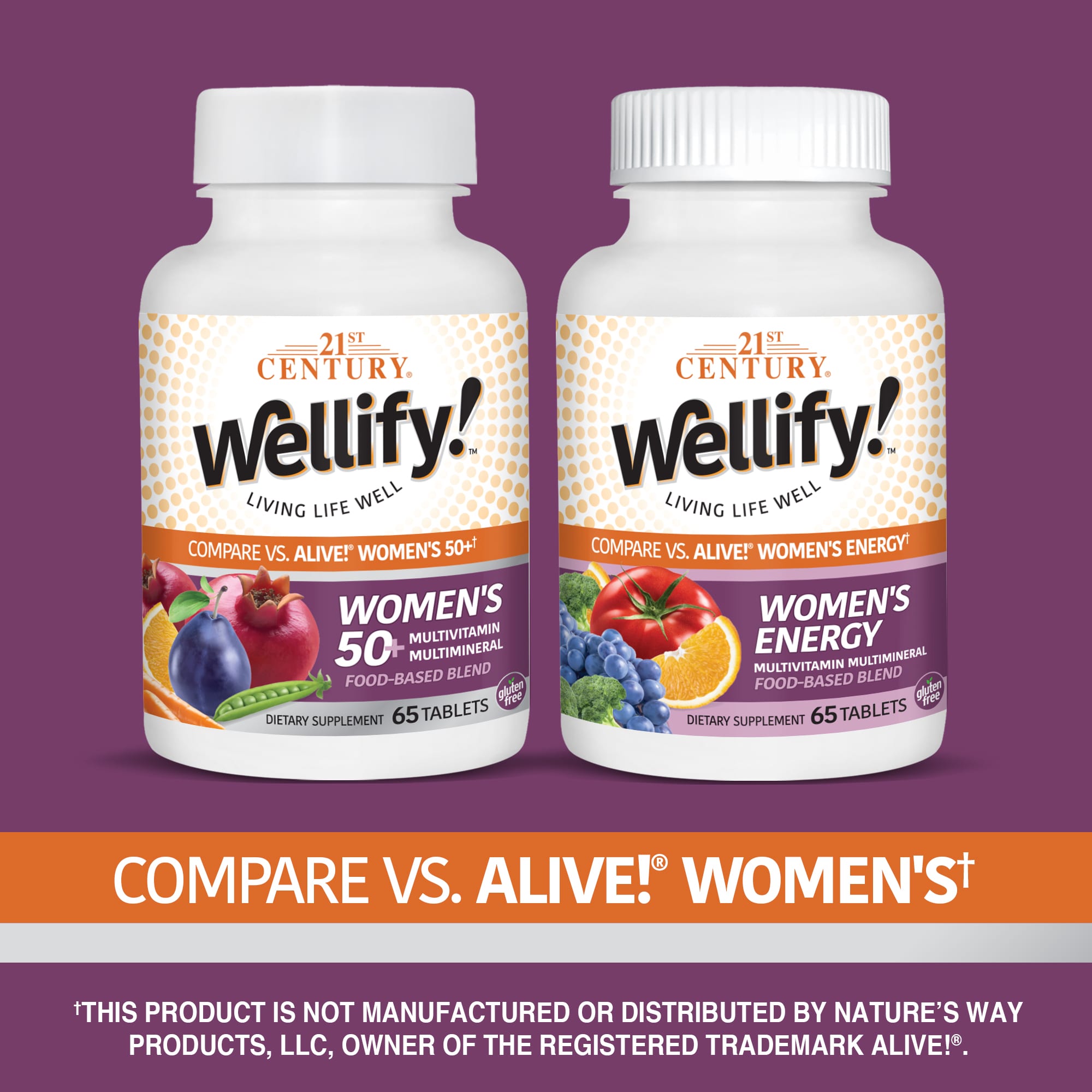 Мультивитамины 21st Century Wellify! Women's 50+ Multimineral, 65 таблеток — фото 4