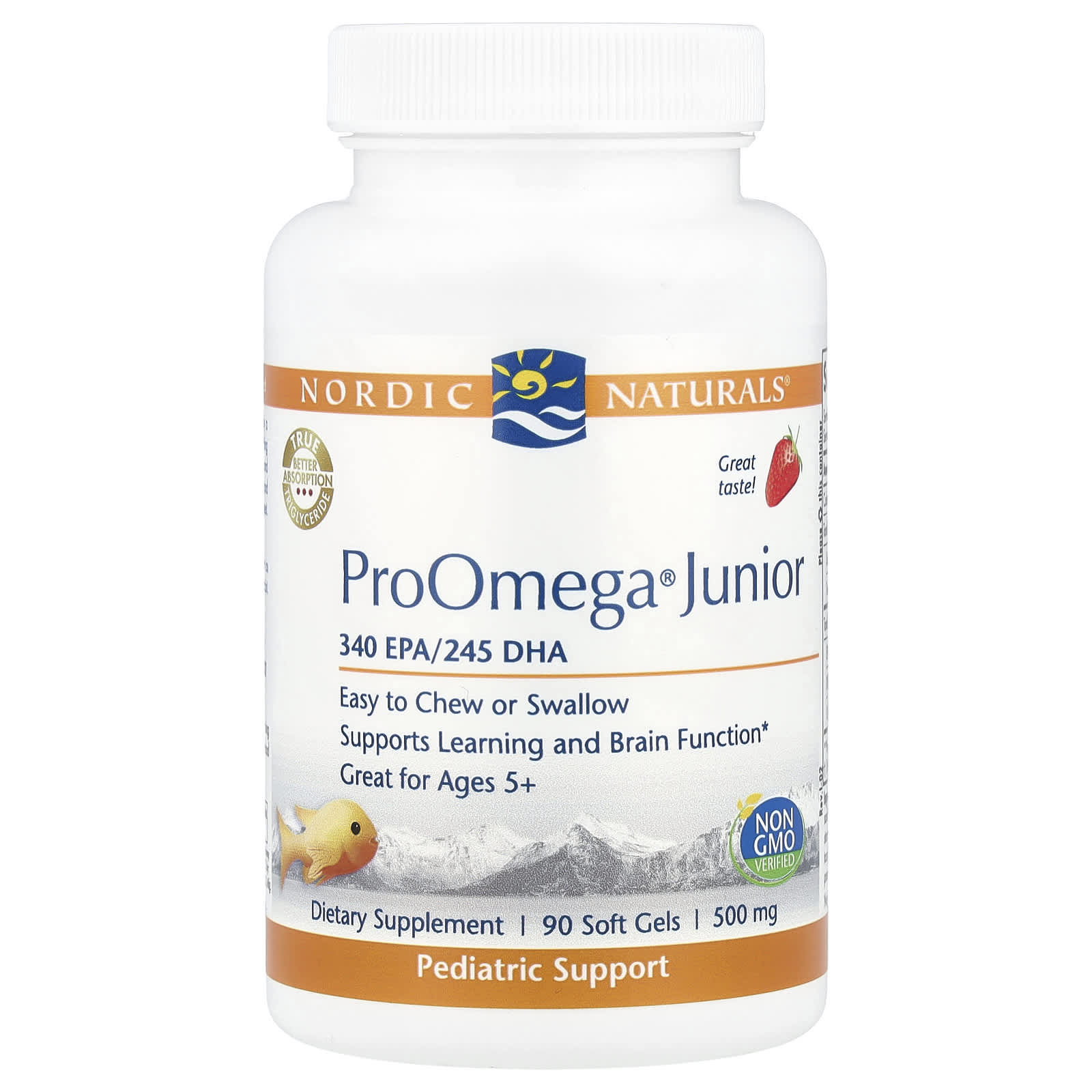 Продукт Омега-3 Nordic Naturals, 90 мягких капсул, клубника