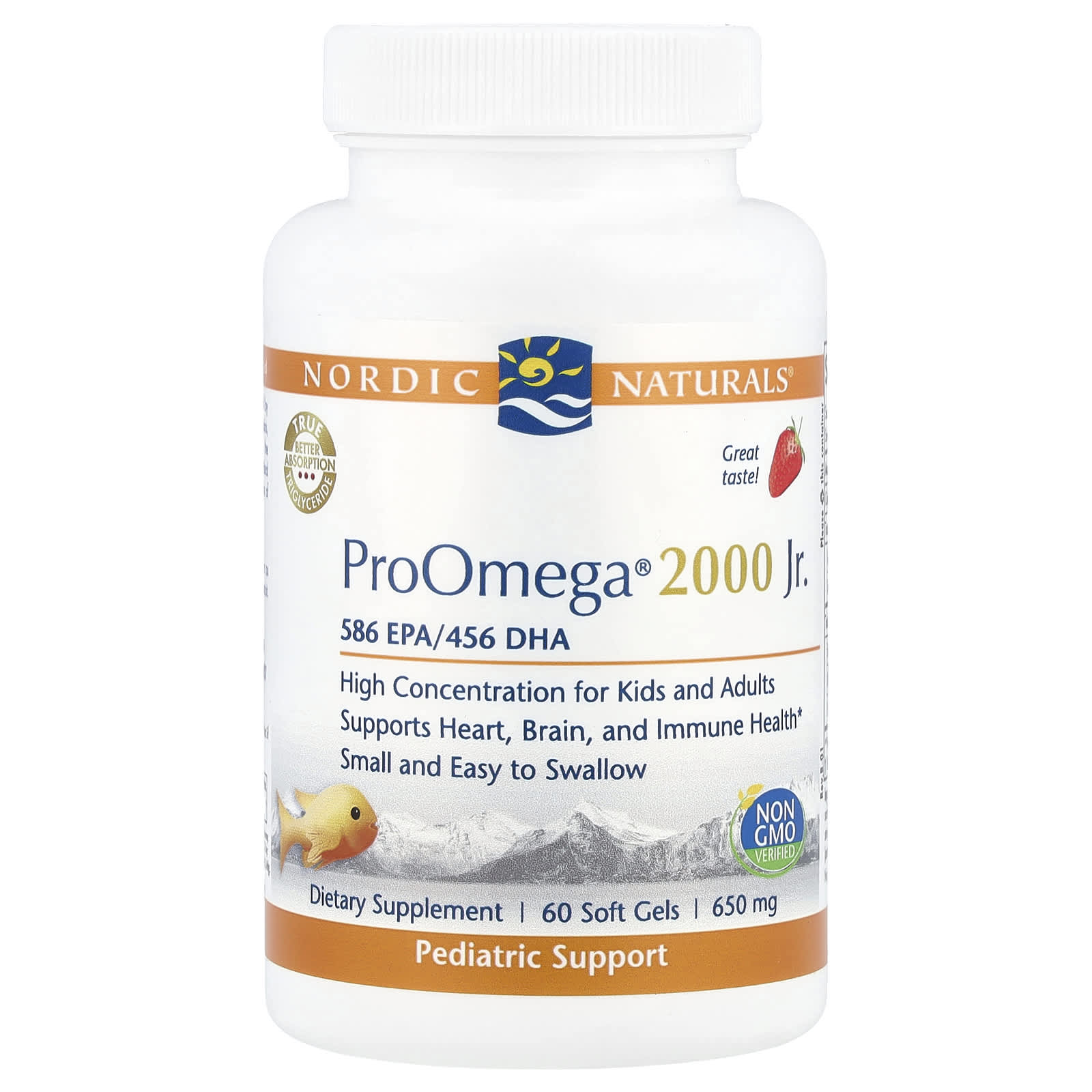 Омега-3 Nordic Naturals, 650 мг, 60 мягких капсул
