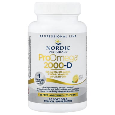 Продукт Омега-3 Nordic Naturals, 2000 мг, 60 мягких капсул