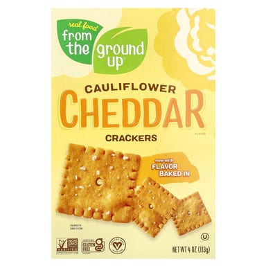 Крекеры From The Ground Up Cauliflower, оттенок Cheddar, 113 г