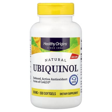 Убихинол Healthy Origins Natural, 50 мг, 150 мягких капсул