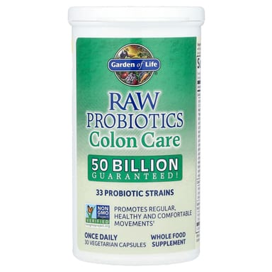 Пробиотик Garden of Life RAW Colon Care Shelf-Stable, 30 растительных капсул