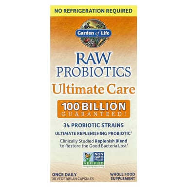 Пробиотик Garden of Life RAW Ultimate Care Shelf-Stable, 30 растительных капсул