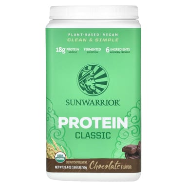 Шоколад Sunwarrior Classic Protein, вкус Chocolate, 750 г, 1.