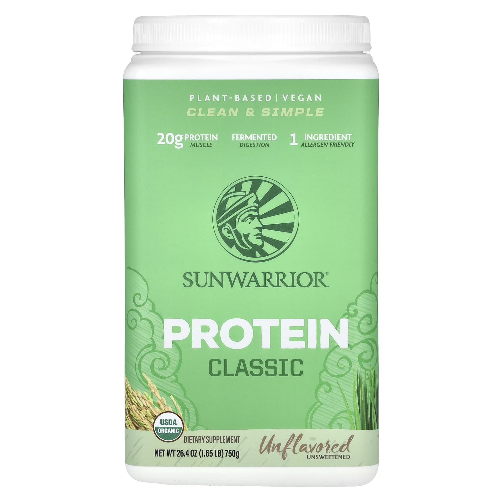 Протеин Sunwarrior Classic, без вкуса, 750 г, 1.