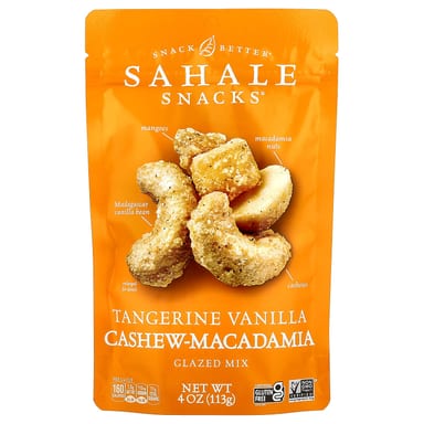 Ореховая смесь в глазури Sahale Snacks, вкус Tangerine Vanilla Cashew-Macadamia, 113 г