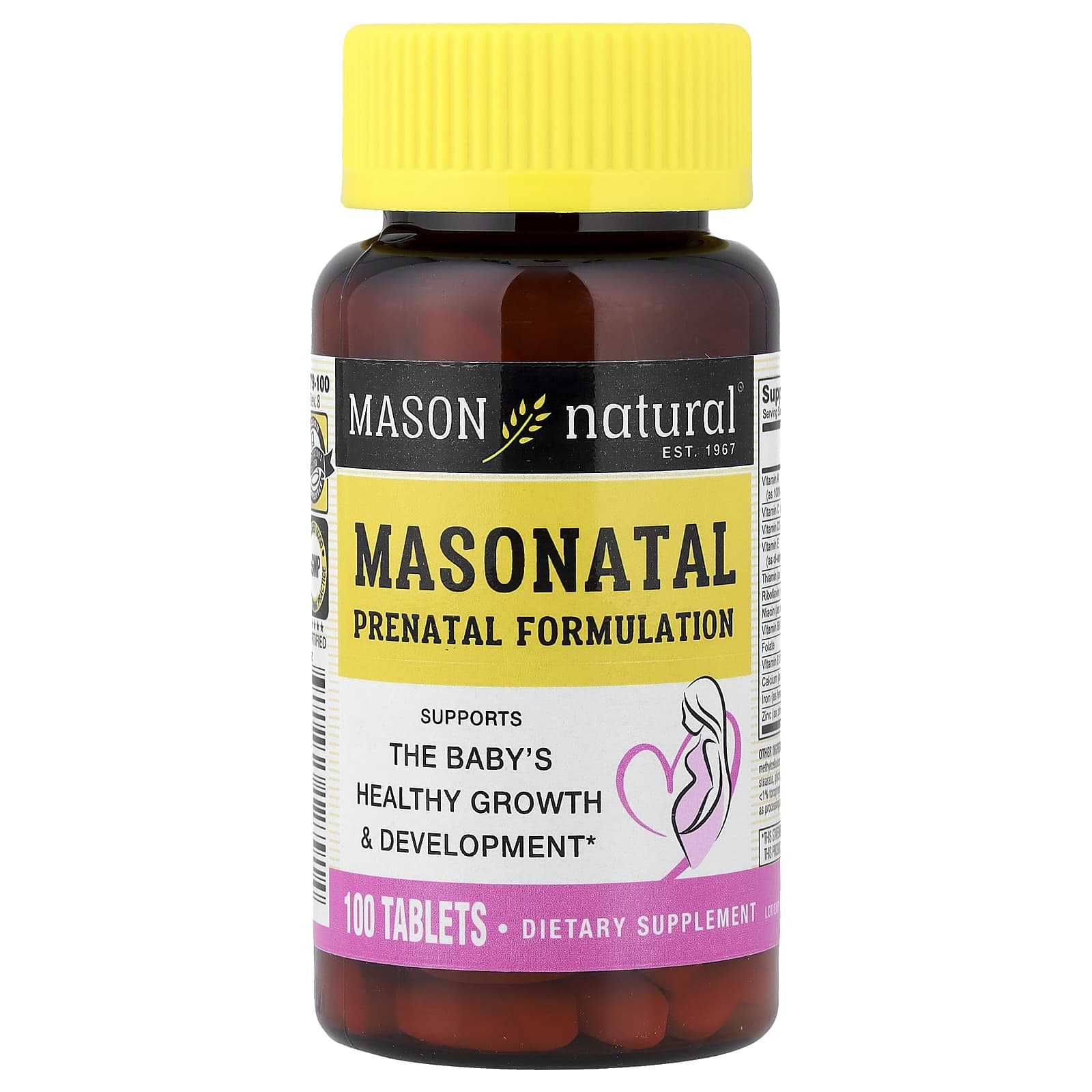 Препарат для беременных Mason Natural, 100 таблеток