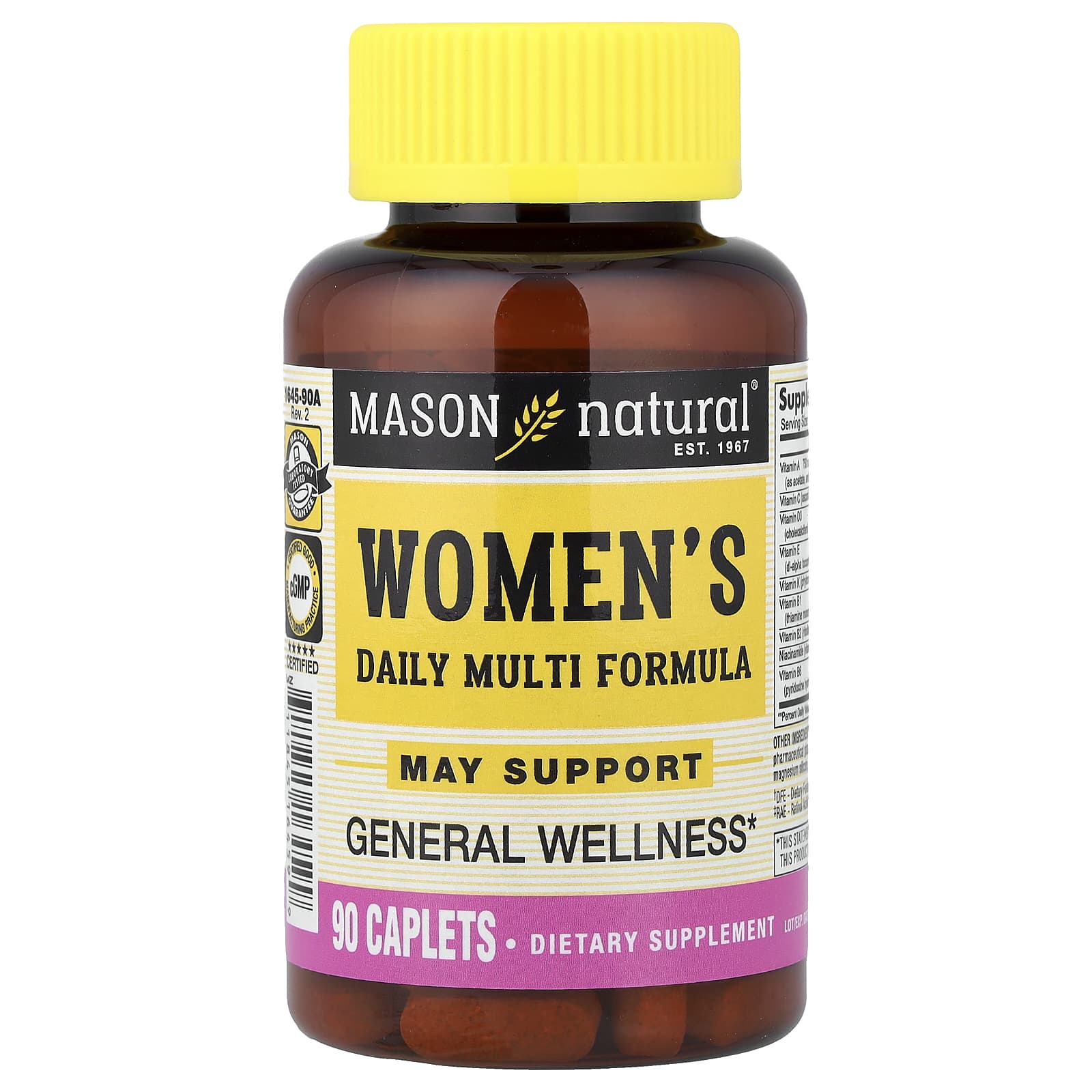 Комплекс Mason Natural Women's Daily Multi, оттенок 90 Caplets