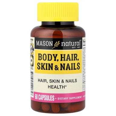 Кожа, волосы, ногти Mason Natural, 60 капсул