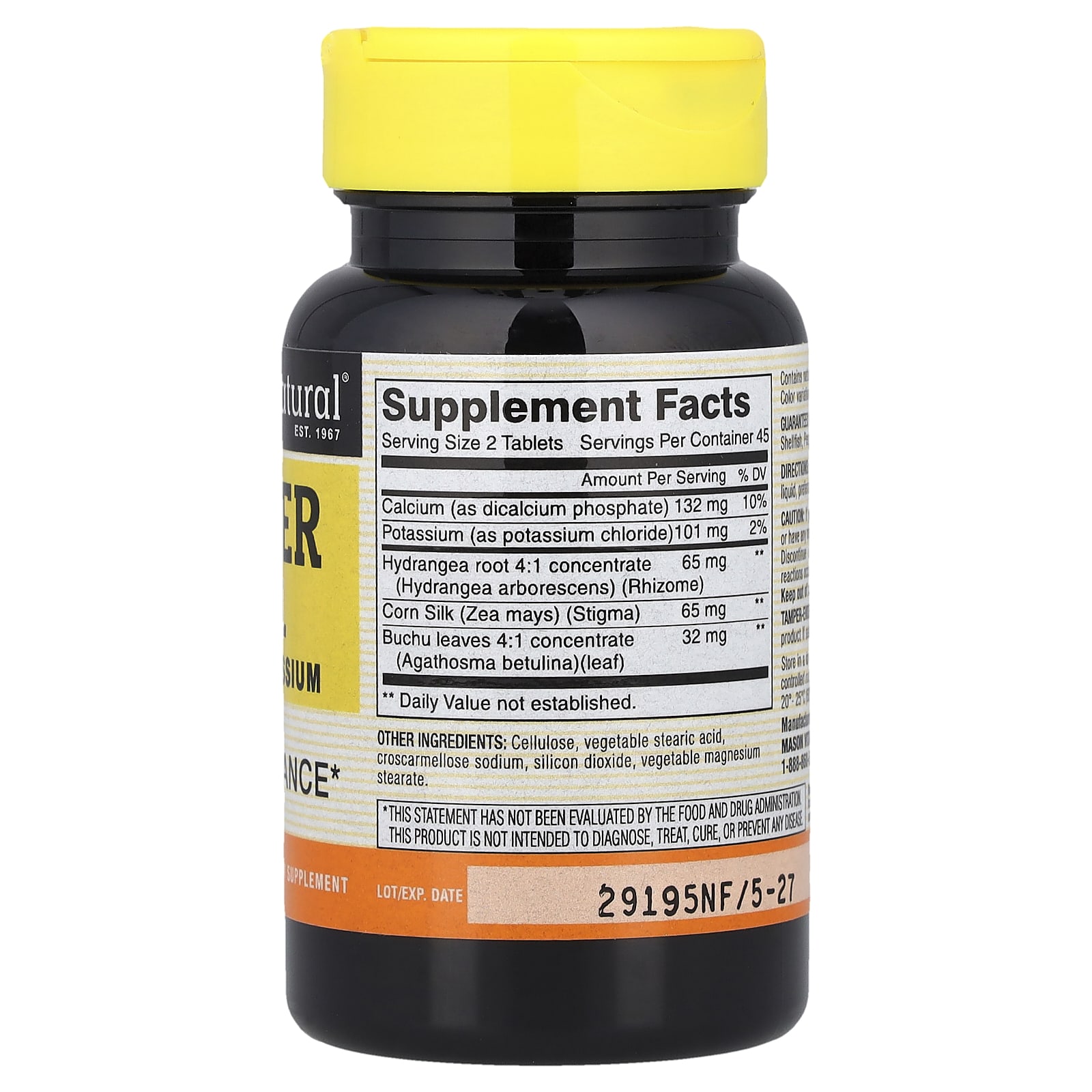 Калий Mason Natural Water Pill, 90 таблеток — фото 2