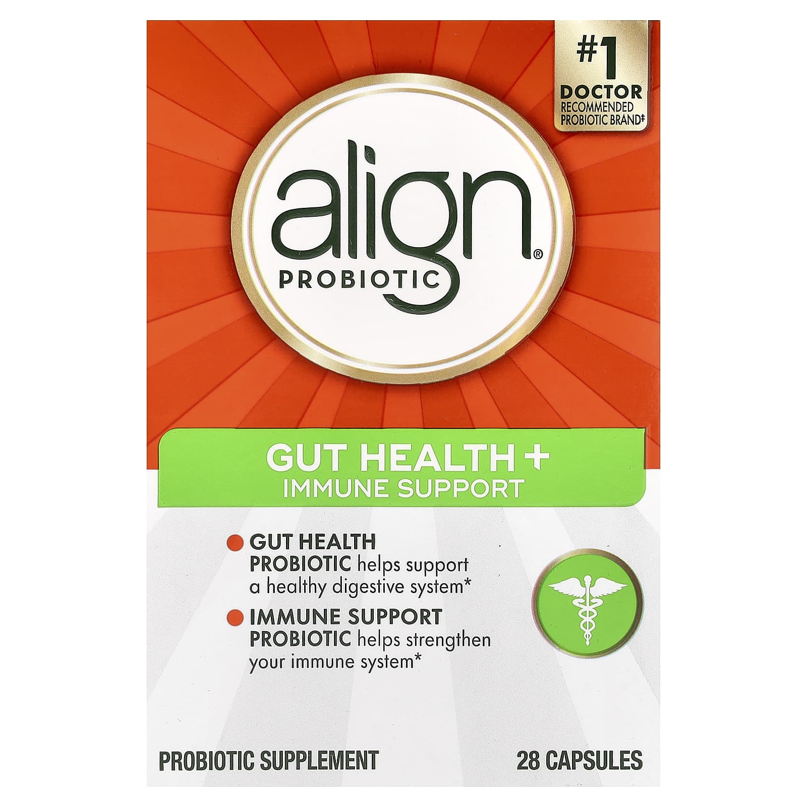 Поддержка иммунитета Align Probiotics Gut Health Immune, 28 капсул — фото 2