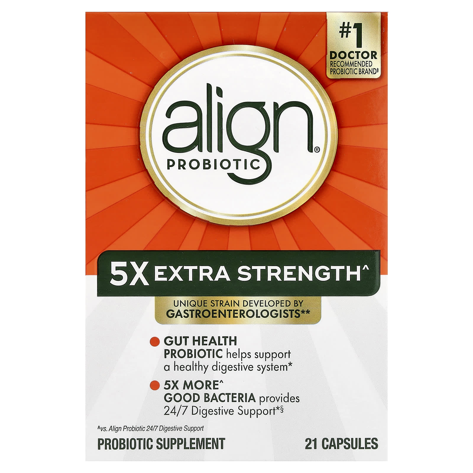 Пробиотик Align Probiotics, 50 мг, 21 капсул — фото 2
