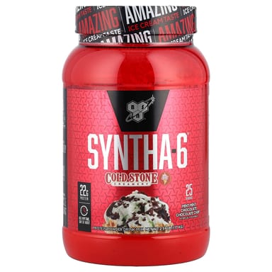 Шоколад BSN Syntha-6® Cold Stone Creamery®, вкус Mint Mint Chocolate Chocolate Chip™, 1.17 кг