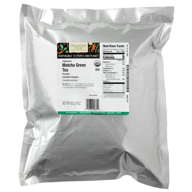Зеленый чай Frontier Co-op Organic Japanese Matcha Powder, 453 г, порошок
