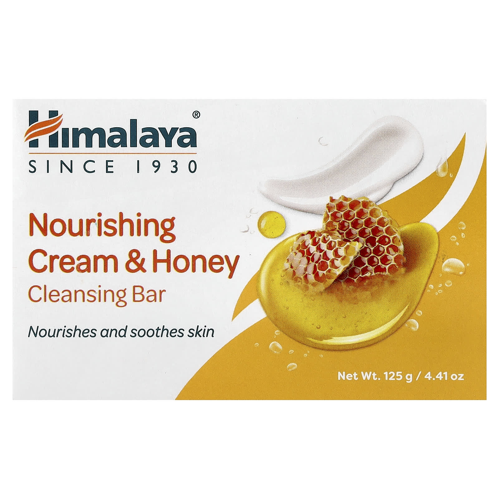 Очищающее мыло Himalaya Nourishing Soap Cream & Honey, 125 г, крем — фото 2