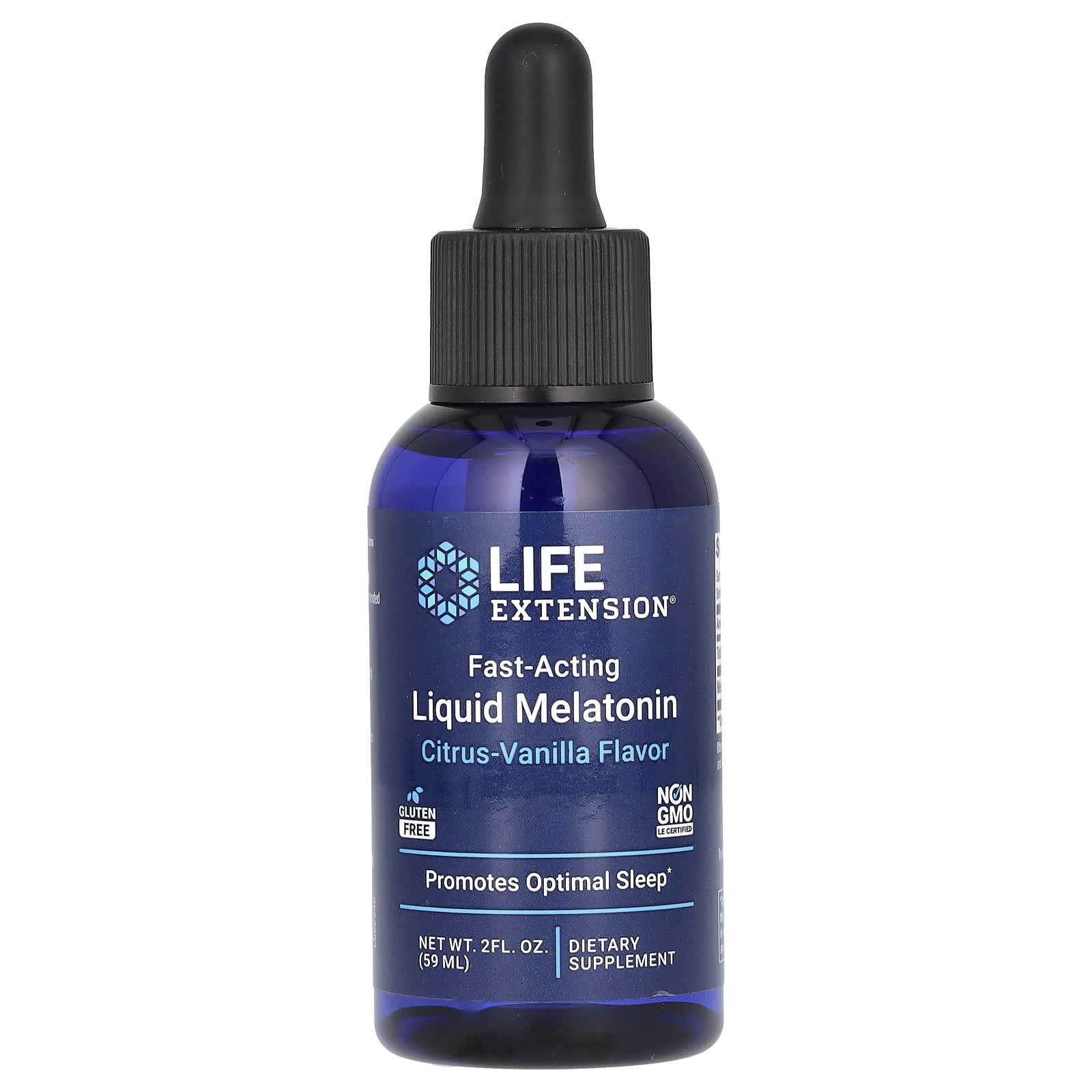 Мелатонин Life Extension Fast-Acting Liquid, вкус Citrus-Vanilla, 59 мл, жидкая форма
