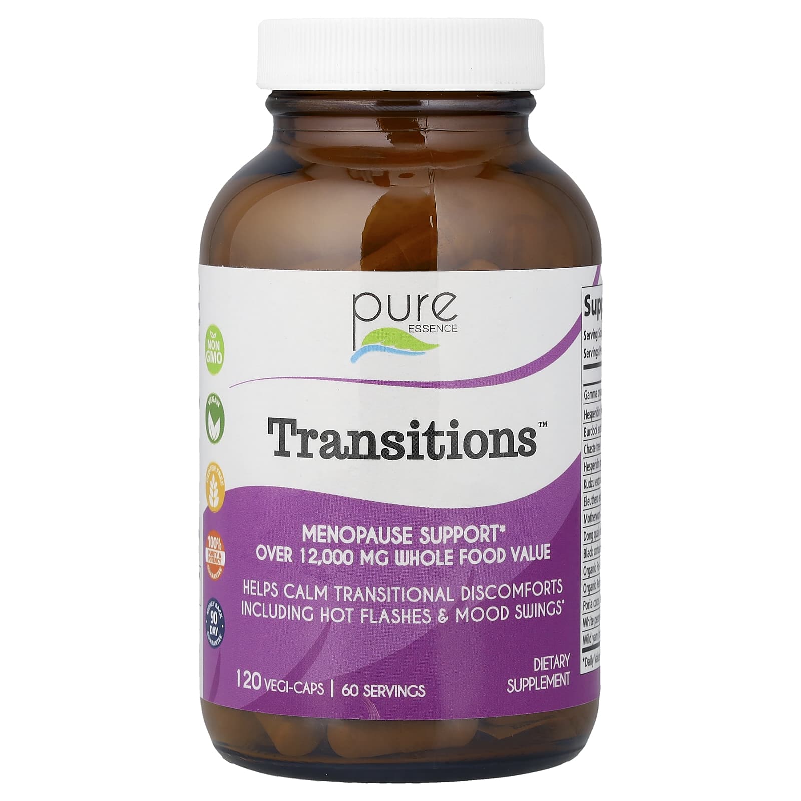 Поддержка менопаузы Pure Essence, 120 вегетарианских капсул