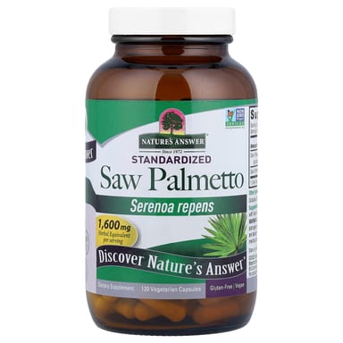 Пальметто Nature's Answer, оттенок Standardized, 120 растительных капсул
