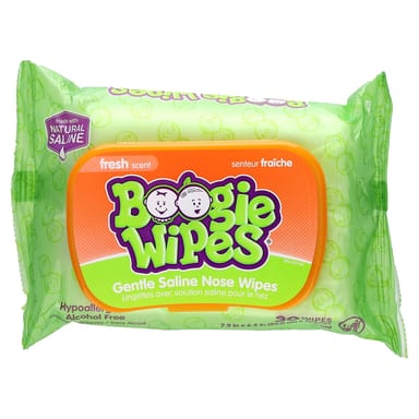 Салфетки Boogie Wipes Gentle Saline Nose Fresh Scent 30