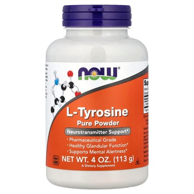 L-тирозин NOW Foods L-Tyrosine Pure Powder, 113 г, порошок