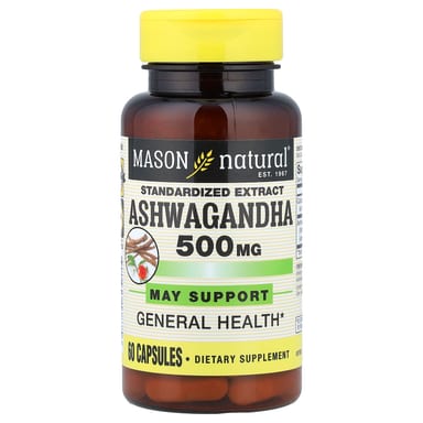 Ашваганда Mason Natural Standardized Extract, 60 капсул