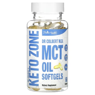 Масло Divine Health Dr. Colbert's Keto Zone MCT, 1000 мг, 60 мягких капсул