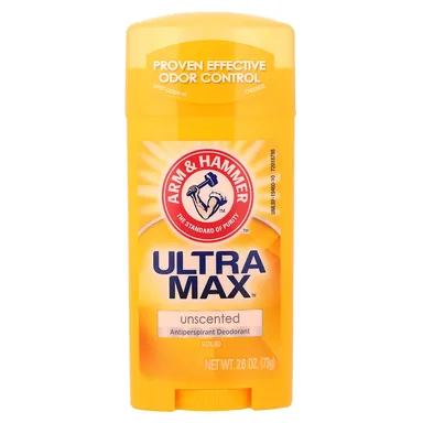Фото товара: Антиперспирант Arm & Hammer UltraMax™ Solid Deodorant, без отдушки, 73 г