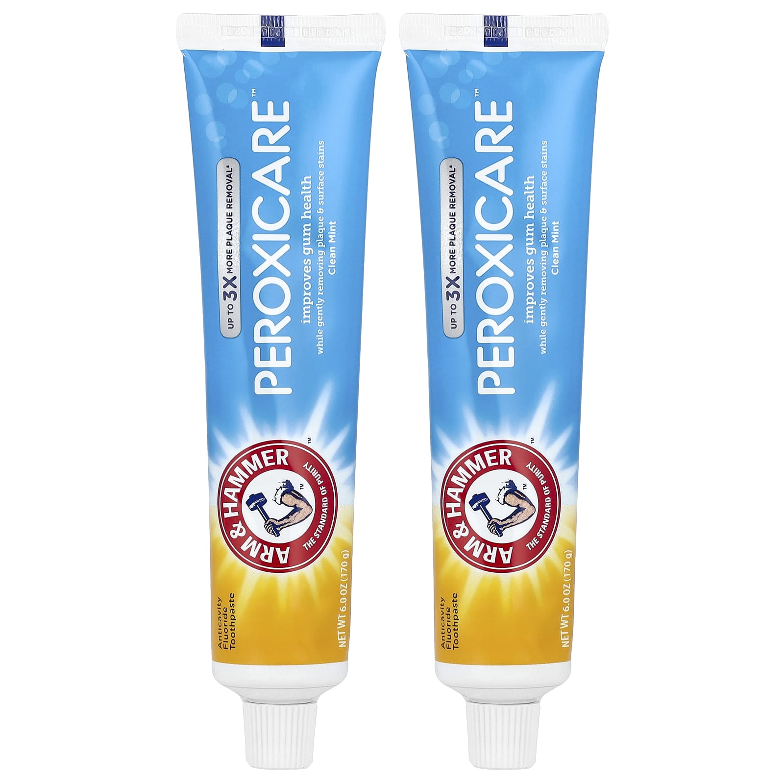 Зубная паста Arm & Hammer PeroxiCare™ Anticavity Fluoride Clean Mint Twin Pack, 170 г — фото 3