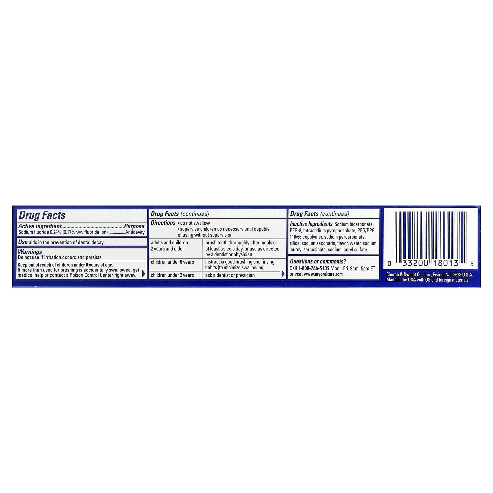 Зубная паста Arm & Hammer Advance White™ Anticavity Fluoride Clean Mint Twin Pack, 170 г — фото 3