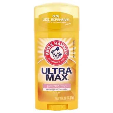 Фото товара: Антиперспирант Arm & Hammer UltraMax™ Deodorant Powder Fresh, Solid, 73 г, порошок