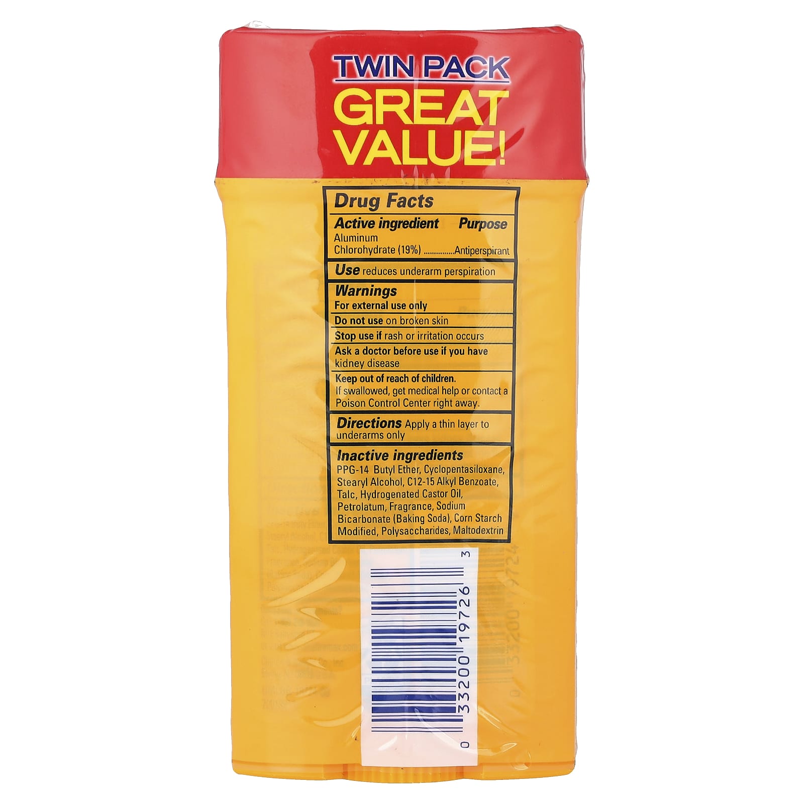 Антиперспирант Arm & Hammer UltraMax™ Solid Deodorant, оттенок Fresh, 73 г, набор из 2 шт. — фото 2