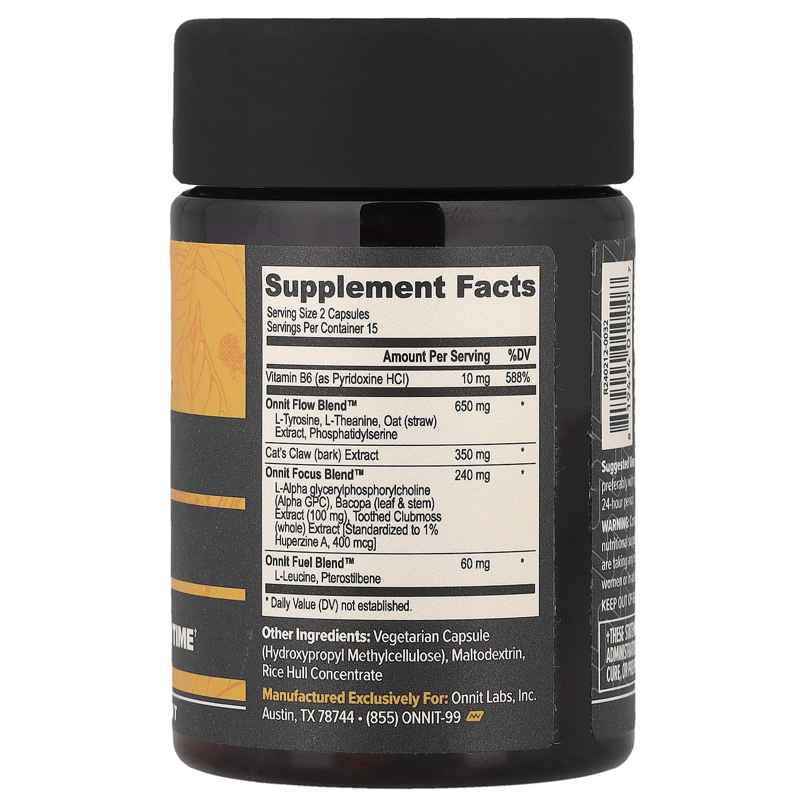 Ноотроп  Onnit, 30 капсул — фото 2