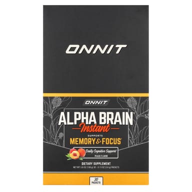 Когнитивный комплекс Onnit, 30 пакетиков, персиковый вкус