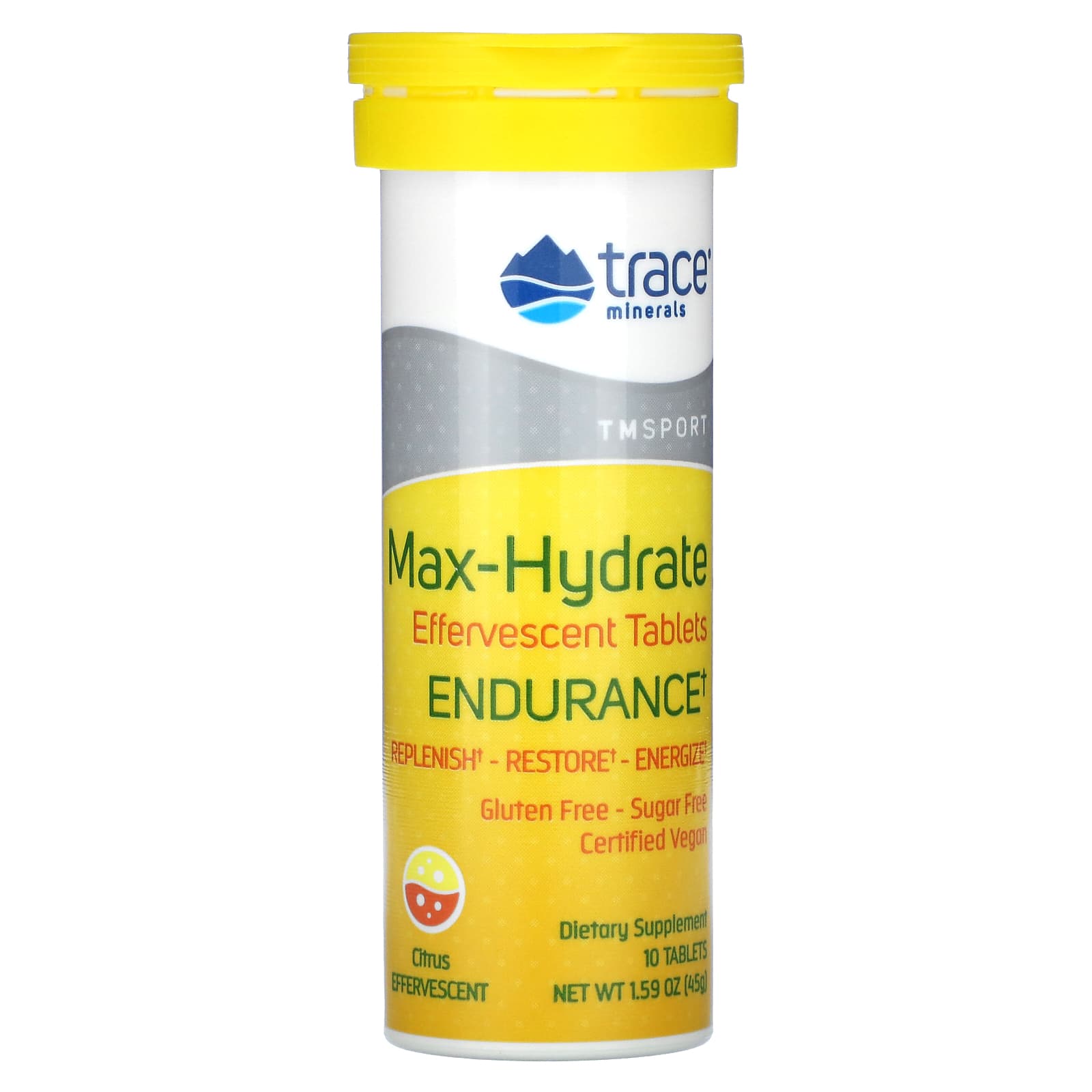 Эффервесцентные таблетки TM Sport, Max-Hydrate, Цитрус, 8 туб, 10 таблеток каждая — фото 2