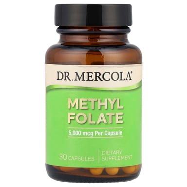 Фолат Dr. Mercola Methyl, 5000 мкг, 30 капсул