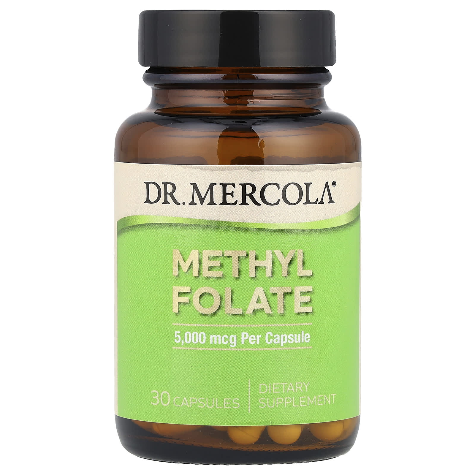 Фолат Dr. Mercola Methyl, 5000 мкг, 30 капсул
