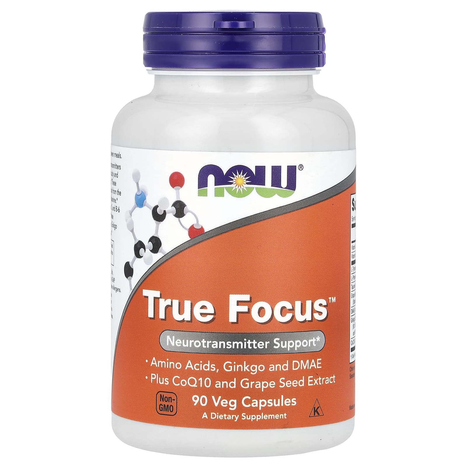 Комплекс True Focus NOW Foods, 90 растительных капсул
