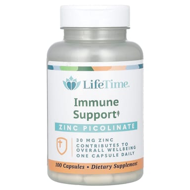 Цинк пиколинат LifeTime Vitamins Immune Support, 30 мг, 100 капсул
