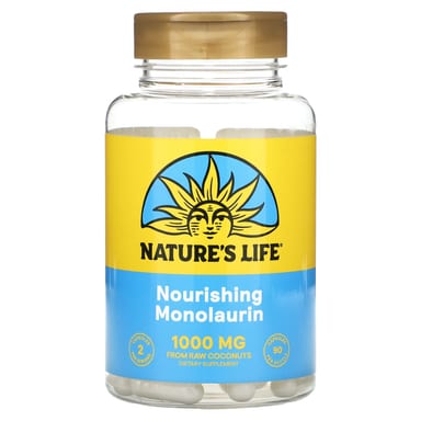 Монолаурин Nature's Life, 90 мягких капсул (500 мг на капсулу)