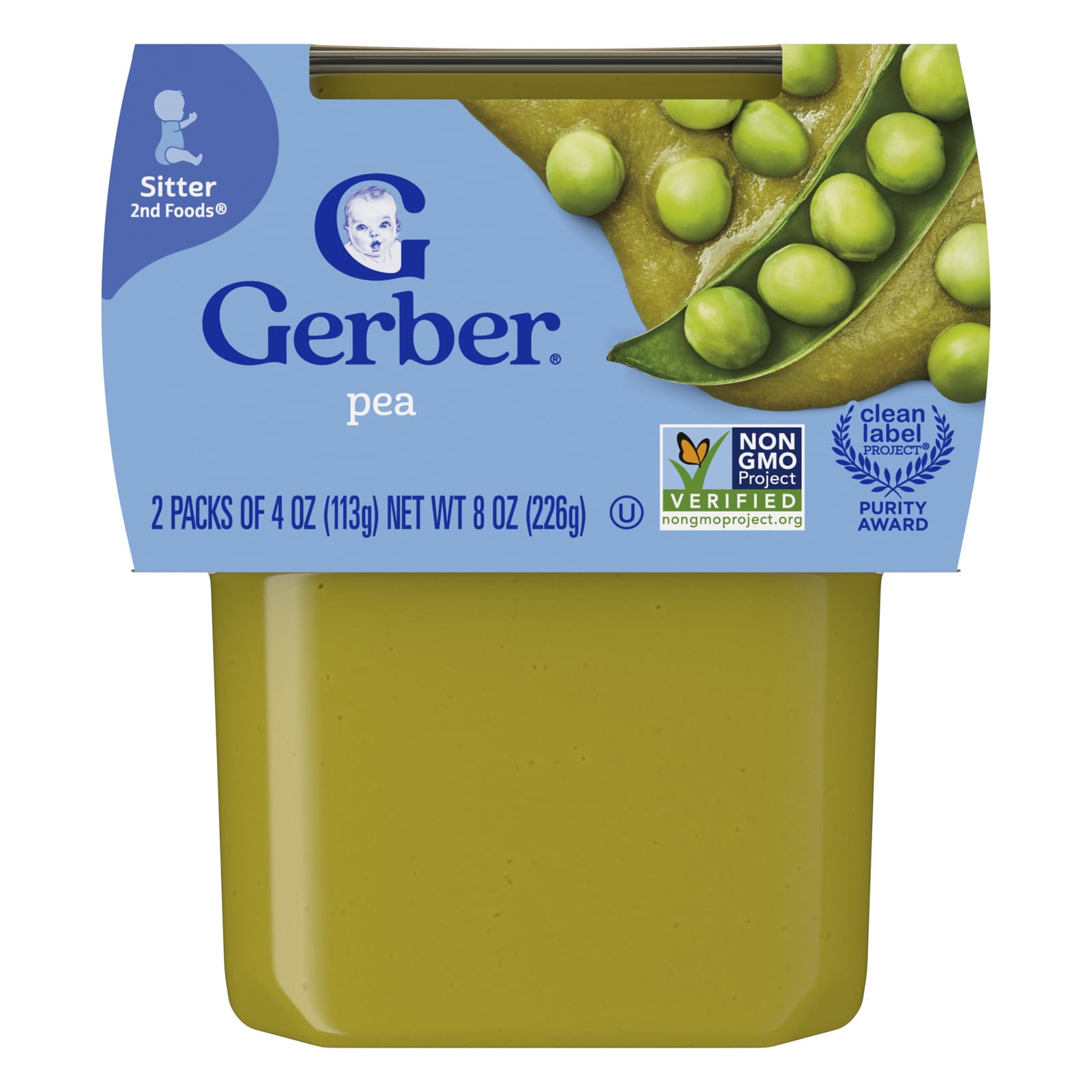 Пюре для детей Gerber, 2 упаковки по 113 г