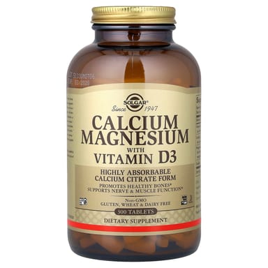 Витамин D3 Solgar Calcium Magnesium, 300 таблеток