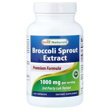 Экстракт брокколи Best Naturals, 120 капсул (500 мг на капсулу)