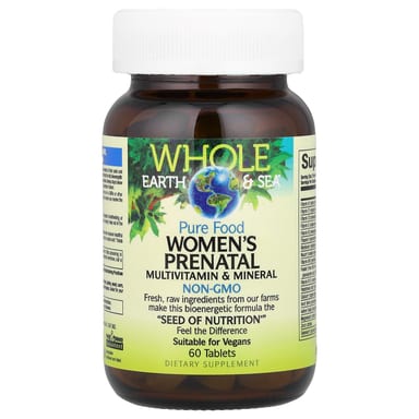 Мультивитаминно-минеральный комплекс Natural Factors Whole Earth & Sea® Women's Prenatal, 60 таблеток