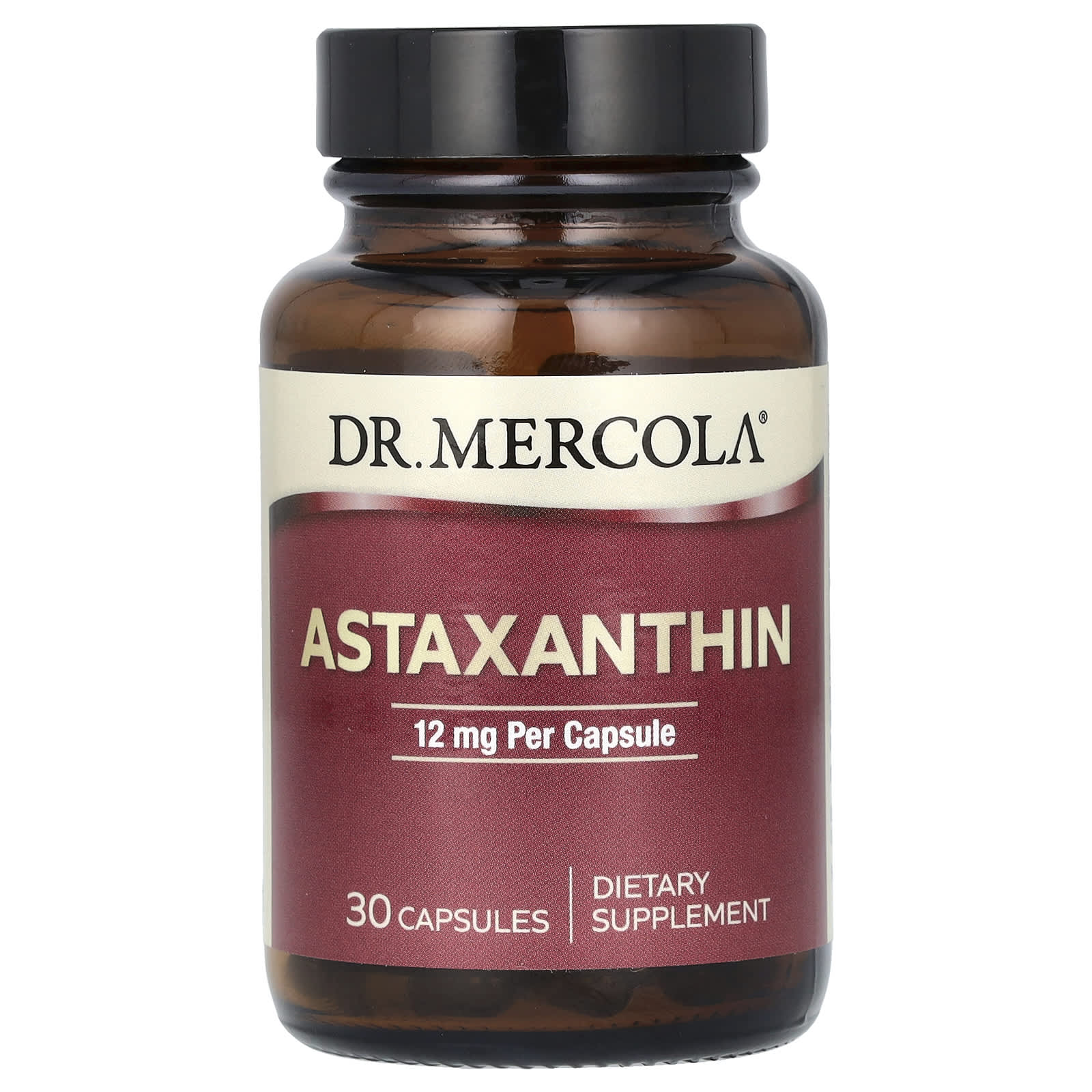 Астаксантин Dr. Mercola, 12 мг, 30 капсул