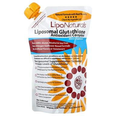 Комплекс Lipo Naturals Liposomal Glutathione Antioxidant, 443 мл