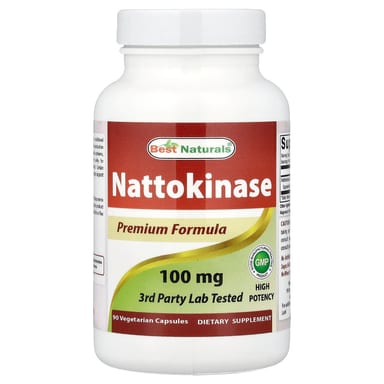 Наттокиназа Best Naturals, 100 мг, 90 растительных капсул